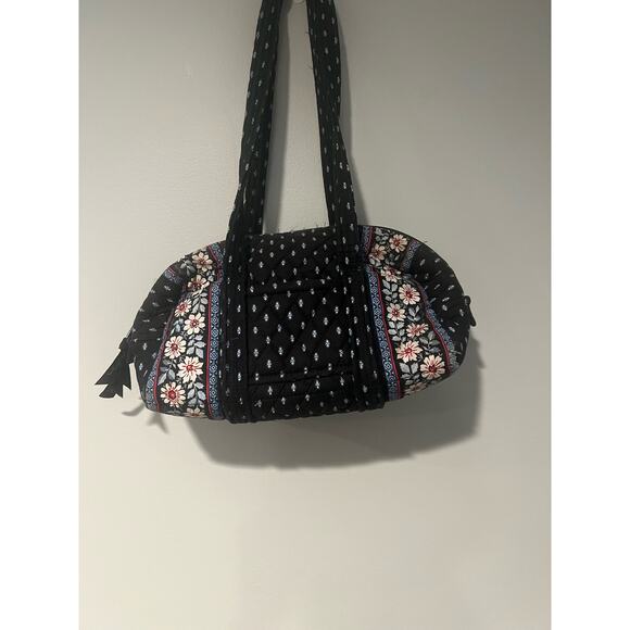 Vera Bradley Handbags - Black and Floral Vintage Vera Bradley Quilted Hand Bag